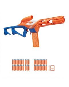 Nerf N Series Pinpoint Dart Blaster, Precision Scope & Barrel, 10-Dart Clip, 18 N1 Darts