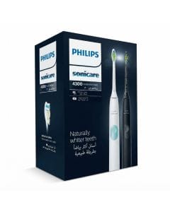 Philips Sonicare ProtectiveClean HX6450/05 Electric Toothbrush Dual Pack - Whiter Teeth in 1 Week