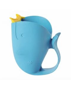 Skip Hop Moby Waterfall Bath Rinser 0-3 Years, Made Of High-quality Materials, Innovative Patented Design, Soft And Comfy Lip Cushions Baby’s Head - Blue