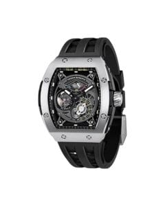 Tsar Bomba Skeleton Automatic Watch, 100M Waterproof, Tonneau Case, Self-Winding Mechanical Movement, Luxury Skeleton Dial Men Wristwatch