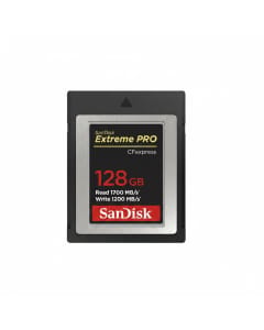 SanDisk Extreme Pro CFexpress Card Type B 128GB 1700MB/s Read SDCFE-128G-GN4NN - Black 