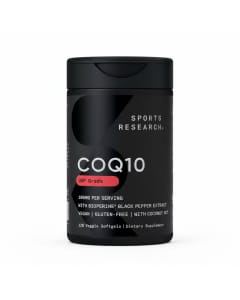 Sports Research CoQ10 with BioPerine & Coconut Oil - 100mg, 120 Veggie Softgels