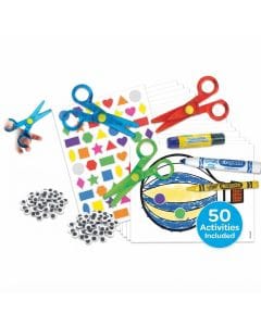 Crayola Toddler Scissor Skills Activity Kit, Includes 3 Safety Scissors, Activity Pad, Washable – 3 years and up, Non-toxic