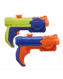 Nerf Super Soaker Piranha Water Blaster 2-Pack, Lightweight Compact Outdoor Toy, Multicolor