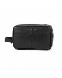 Samsonite Classic Leather Clutch Bag for Women - Elegant Design, Carry Phone & Essentials, Top-Grain Leather | Black
