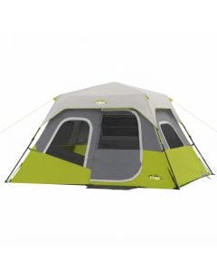 CORE 6-Person Instant Cabin Tent, 11 x 9ft Family Camping Shelter with 72-Inch Center Height and Quick Setup
