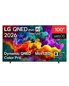 LG 100 Inch evo AI QNED Mini LED 4K Smart TV - Dynamic QNED Color Pro, Alpha 8 AI Processor Gen3, 144Hz FreeSync/VRR, WebOS | 100QNED85B8.AMRG
