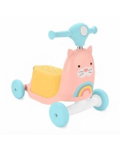 Skip Hop 3-In-1 Zoo Ride On Scooter 12+ Monthss, Growth And Development Support, Adjustable Handle For Comfortable Use - Multicolour