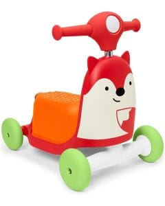 Skip Hop Fox Ride-On Push Toy Baby Walker First Ride Activity Learning Toy for Toddler 12 Months Indoor Outdoor Fox | 184350