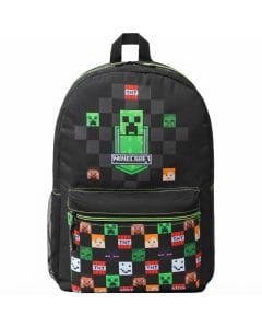 Minecraft School Backpack for Boys & Girls, Kids Backpack, Lightweight Gaming-Themed School Bag