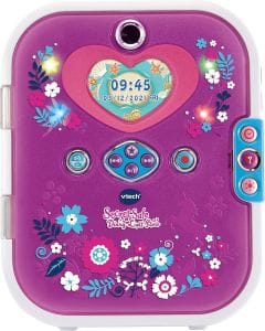 VTech Secret Safe Diary Light Show - Interactive Electronic Journal for Kids, Purple, Facial ID
