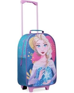Disney Kids Foldable Trolley Suitcase - Stitch, Minnie Mouse, Frozen Carry-On Cabin Luggage Bag 