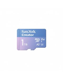 SanDisk 1TB Creator microSD Card UHS-I with Adapter, Up to 190MB/s Read Speed - Blue