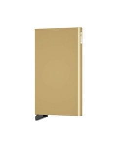 Secrid Cardprotector Gold Wallet, Holds 4 Embossed or 6 Flat Cards, Slim Aluminum Card Holder, Made in Holland