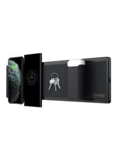 Pitaka MagEZ Bar Wall Mount Wireless Charger, Magnetic Fast Charging Station, Space-Saving Wall Mounted Design, MagSafe Compatible