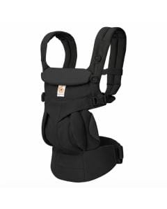 Ergobaby Omni Classic Baby Carrier, Multiple Ergonomic Carry Positions, 3-Way Adjustable Cushioned Head Support - Pure Black