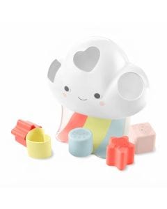 Skip Hop Silver Lining Cloud Feelings Shape Sorter Baby Toy, Learn Feelings While Sorting Shapes, 5 Shapes Include - Multicolour