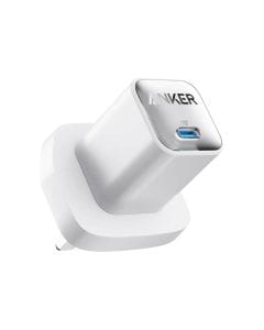 Anker 511 Nano 3 USB-C Charger, 30W Power Delivery, Compact Fast Charging Adapter, GaN Technology | White - A2147K21