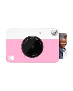 Kodak Printomatic Instant Print Camera, 5MP Sensor, Instant 2x3-Inch ZINK Photo Printing, Auto Flash, Optical Viewfinder & MicroSD Support | Pink - 840102197761