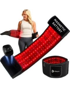 Lifepro Red Light Therapy Belt, 660nm & 850nm Near Infrared Light Therapy Device, Adjustable Portable LED Body Wrap for Wellness, Relaxation & Recovery