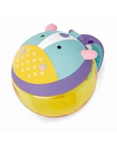 Skip Hop Zoo Unicorn Snack Cup 12+ Months 222ml, Hygienic Flip-Down Straw Protection, Adorable Zoo Character Design, Dishwasher Safe - Multicolour