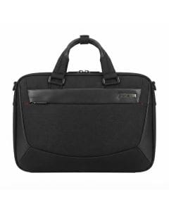 Samsonite Vigon II 15.6-inch Laptop Briefcase, Softsided Business Bag with USB Charging, Softsided Fabric | Black