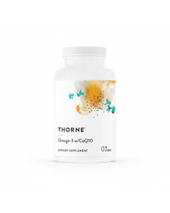 Thorne Omega-3 with CoQ10 - 90 Gelcaps for Heart & Brain Health