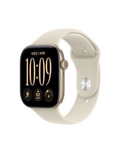 Apple Watch Series 12 GPS 42mm Smartwatch, Light Gold Aluminium Case, Health & Fitness Tracking, M/L Sport Band | Sand - MJEE4AF/A
