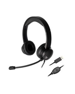 Thronmax USB Computer Headset – Stereo Sound, Adjustable Boom Microphone, Inline Volume & Mute Controls, PC & Mac Compatible | Black - THX-20