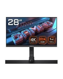 Gigabyte 28" UHD Arm Edition Gaming Monitor – 4K Resolution, 144Hz Refresh Rate, Flat Display | Black – M28U AE