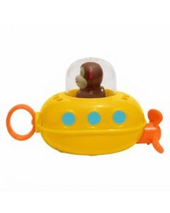 Skip Hop Zoo Pull And Go Submarine Toy 12+ Months, Signature Skip Hop Zoo Character, Fine Motor Skills Bath Toy, Phthalate-Free - Multicolour