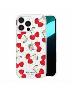 Kate Spade New York MagSafe Case for iPhone 16 Pro Max 6.9-Inch (2024), Cherry Dot Print, 12-Foot Drop Protection