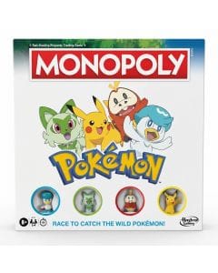 Monopoly Pokémon Edition Board Game - Train, Battle, and Trade | Family Strategy Game for Kids  8+ Years, Sprigatito, Fuecoco, Quaxly, Pikachu Tokens
