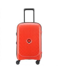 Delsey Belmont Plus 55cm Carry-On Luggage - Hardside 4-Wheel Expandable Spinner Suitcase, High-impact Polypropylene | Faded Red