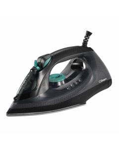 Clikon Steam Iron, 2200W, Ceramic Coated Soleplate, Powerful Steam, Adjustable Temperature, Vertical Steam Function | Black - CK4139