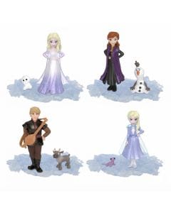 Disney Frozen Ice Reveal Small Doll Set by Mattel, Mystery Anna, Elsa or Kristoff Figure with Squishy Ice-Themed Accessory, Multicolor