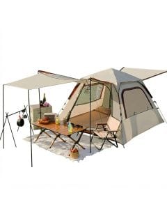 DAYONG Large Instant Pop-Up Camping Tent for 6–8 People, Weather-Resistant Dome Shelter with Canopy and UV Protection