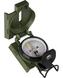 Vechtoo Professional Military Lensatic Compass with Tritium Illumination, Waterproof Construction and Precision Navigation for Hiking and Camping