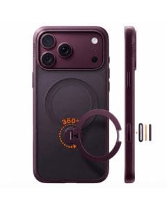 TORRAS Q3 Spin Case for iPhone 18 Pro, 360-Degree Rotating Magnetic Kickstand and Slim Shockproof Protection