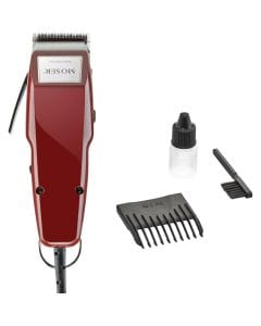 Moser 1400 Professional Corded Hair Clipper Star Blade Set, MultiClick 5-Position Adjustment (0.7-3mm), Oscillating Motor