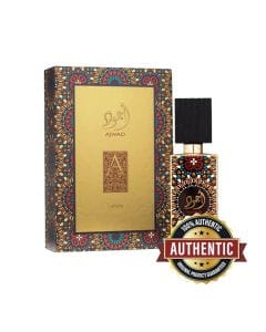 Lattafa Ajwad Eau de Parfum 60ml - Unisex, Bergamot, Litchi & Fruity Notes, Jasmine, Rose & Cinnamon, Cedar & Sandalwood Base