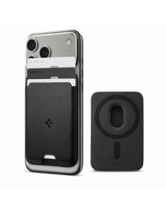 Spigen Valentinus MagFit Magnetic Wallet for iPhone 16–12 Series, Slim Vegan Leather MagSafe Card Holder