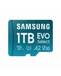 Samsung EVO Select 1TB microSD Card (2024), UHS-I U3, 160MB/s, 4K UHD, with SD Adapter