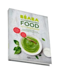 Beaba Your Baby's First Food With Babycook Book, Colourful illustrations, Includes 80 Recipes For Babies From 4 To 24 Months - White