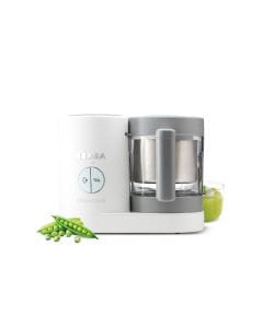 Beaba Babycook Neo Robot Cooker, 6 In 1 Food Processor, 50% Reduction Water And Energy Consumption, Ultra Performance Mixing - Gray/White