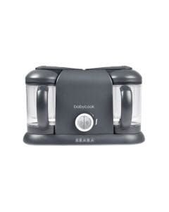 Beaba Babycook Duo Robot Cooker, XXL Capacity, Two Independent Bowls, Healthy Gentle Steaming - Dark Gray