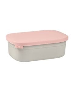 Beaba Stainless Steel Lunch Box, Lightweight & Portable, Safe & Stylish Design, BPA-Free, BPS Free - Velvet Gray/Dusty Rose