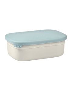 Beaba Stainless Steel Lunch Box, Lightweight & Portable, Safe & Stylish Design, BPA-Free, BPS Free - Velvet Gray/Baltic Blue