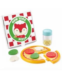 Skip Hop Zoo Piece A Pizza Set 2+ Years, Interlocking Pizza Slice Design, Supports Fine Motor Skills And Hand-Eye Coordination - Multicolour