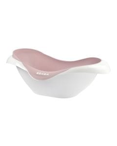 Beaba Camele'o 1st Age Bathtub, Non-Slip Matte Interior, Comfort And Stability, Ergonomic Design - Old Pink